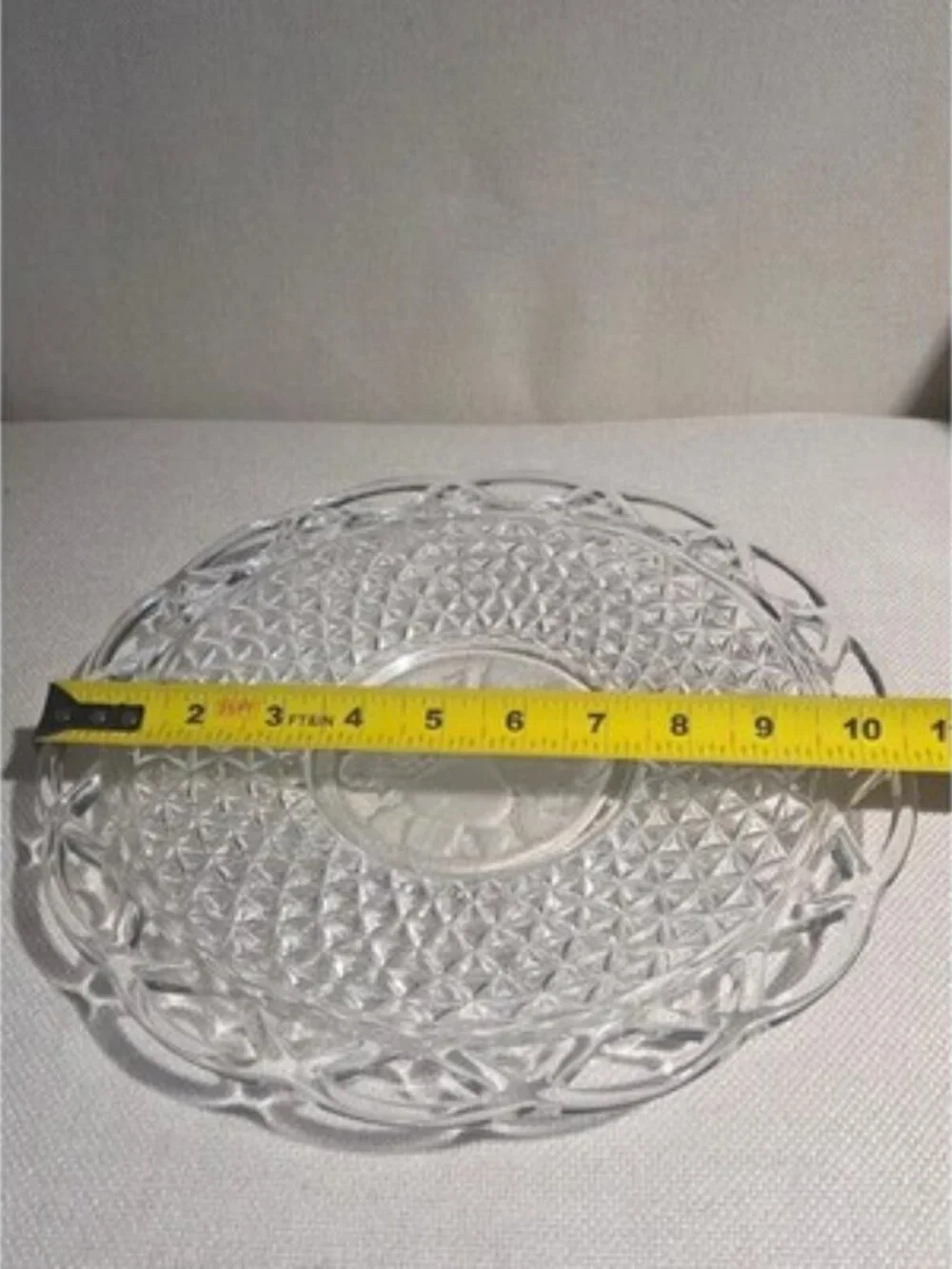 Vintage Imperial Glass Lace Edge 10.5